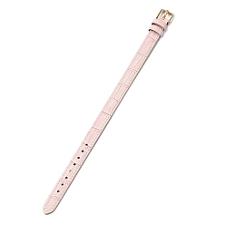 Pink Браслеты из искусственной кожи с пряжками из нержавеющей стали, золотые, розовые, 9.06 дюйм (23 см)