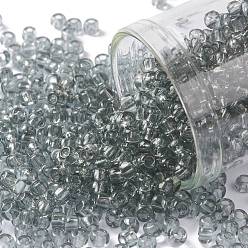 (9) Transparent Black Diamond TOHO 8/0 Round Beads, Japanese Seed Beads, (9) Transparent Black Diamond, 3mm, Hole: 1mm, about 222pcs/bottle, 10g/bottle