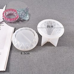 Flat Round Silicone Storage Mold, DIY Silicone Storage Molds, Resin Casting Molds, for UV Resin, Epoxy Resin, Flat Round, 85x30mm