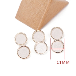 Flat Round Acrylic Shank Button, Flat Round, 11mm