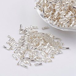 Белый Стеклянные витые бусины, Ирис, белые, 5x2 мм, отверстия: 0.5 мм, около 16000 шт / мешок