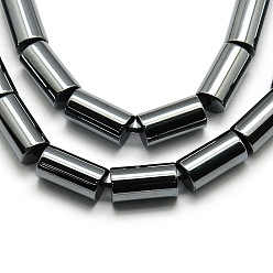 Non-magnetic Hematite Grade AA Non-magnetic Synthetic Hematite Column Beads Strands, 8x4mm, Hole: 1mm, about 48pcs/strand, 16 inch