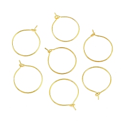 Золотой Латунные бокалы, Обручальные серьги, золотые, 20x0.8 мм, 20 датчик