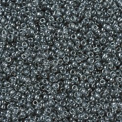 (RR178) Transparent Gray Luster MIYUKI Round Rocailles Beads, Japanese Seed Beads, (RR178) Transparent Gray Luster, 11/0, 2x1.3mm, Hole: 0.8mm, about 1100pcs/bottle, 10g/bottle