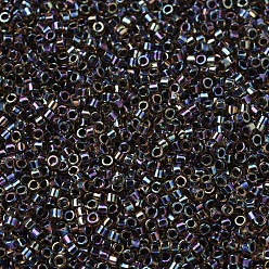 (DB0089) Blue Lined Light Topaz AB MIYUKI Delica Beads, Cylinder, Japanese Seed Beads, 11/0, (DB0089) Blue Lined Light Topaz AB, 1.3x1.6mm, Hole: 0.8mm, about 20000pcs/bag, 100g/bag