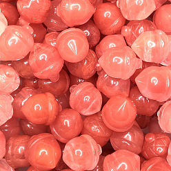 Вишневый Кварц Вишневое из кварцевого стекла украшения дисплей, для украшения дома, желудь, 22x17 мм