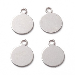 Платина Латунь прелести, штамповка пустой метки, долговечный, плоско-круглые, платина, 10.5x8x0.5 мм, отверстие : 1.5 мм