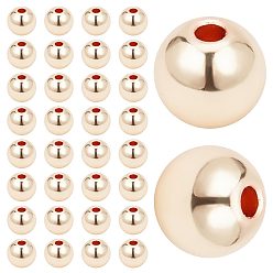 Золотой Латунные цельные бусины, рондель, золотые, 6x5.5 мм, отверстие : 1 мм, 100 шт / коробка