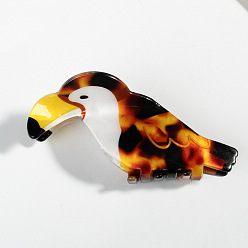 Toucan Зажим для когтей из шерсти животных, заколка для волос из ПВХ для девочек и женщин, тукан, 80 мм