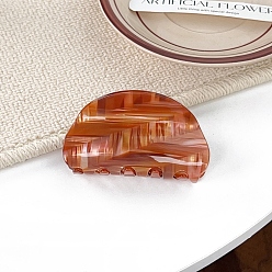 Шоколадный Полосатая тема акриловые заколки-коготь для волос, цвет шоколада, 82 мм