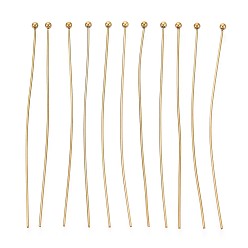 Настоящее золото 18K 304 наконечники из нержавеющей стали, ионное покрытие (ip), реальный 18 k позолоченный, 60 мм, Руководитель: 2 mm