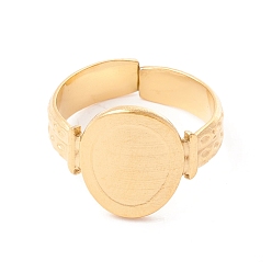 Золотой Ионное покрытие (ip) 304 кольцо манжеты из нержавеющей стали, плоско-круглые, золотые, размер США 6 (16.5 мм)