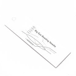 Платина Иглы для большого глаза, игла для бисера, для изготовления ювелирных изделий, платина, 88x0.3 мм