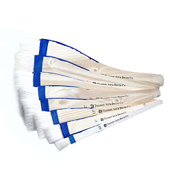 Льняное Полотно Кисть, насадка из козьей гривы с деревянной ручкой, для акварельной живописи художник профессиональная живопись, белье, 22.5 см, насадка: 4.7 см