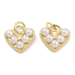 Сердце Кулон из циркония, без кадмия и без свинца, с целью перехода в кольце, золотые, сердце, 11x12x4 мм, отверстие : 5 мм