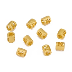 Letter M Полые подвесные бусины из сплава, бочка с письмом, матовый золотой цвет, letter.m, 6.5x5 мм, отверстие : 3.5 мм