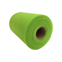 Yellow Green Deco Mesh Ribbons, Tulle Fabric, Tulle Roll Spool Fabric For Skirt Making, Yellow Green, 6 inch(15cm), about 100yards/roll(91.44m/roll)