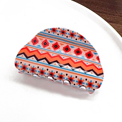 Оранжевый Акриловые коготь заколки, аксессуары для волос для женщин и девочек, арка, оранжевые, 45x80 мм