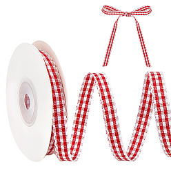 (123L) Белый крем непрозрачный блеск Полиэфирная лента, сетка, огнеупорный кирпич, 3/8 дюйм (10 мм)