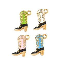 (52) Непрозрачная лаванда 304 нержавеющей стальной эмали подвески, обуви, ионное покрытие (ip), золотые, разноцветные, 19x16x5.5 мм, отверстие : 1.8 мм