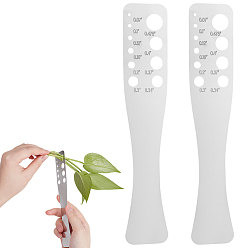 Нержавеющая Сталь Цвет 2шт. прямоугольный инструмент для удаления травы, молния из нержавеющей стали в виде листьев травы, цвет нержавеющей стали, 185x35x0.5 мм