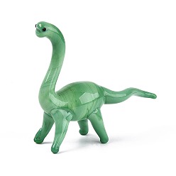 Средний Морско-зеленый Украшения для выставки динозавров в стиле лэмпворк, сделанные вручную, для домашнего украшения рабочего стола, средний морской зеленый, 61x70x20 мм