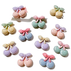 (52) Непрозрачная лаванда Кабошоны из смолы, вишня, разноцветные, 22x19 мм