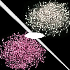 Ярко-Розовый Светящиеся прозрачные круглые стеклянные бусины, ювелирные аксессуары своими руками, светящиеся в темноте бусы, ярко-розовый, 3 мм, 450 г