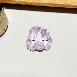 чертополох Непрозрачные акриловые подвески, , чертополох, 3 мм, отверстие : 41x42.5x9.5 мм