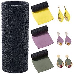 Черный Валик для создания текстуры из АБС-пластика и глины, колонка, чёрные, 6x2.4 см