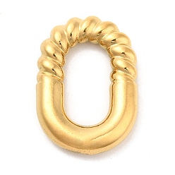 Золотой Ионное покрытие (ip) 304 соединительные кольца из нержавеющей стали, овальные, золотые, 24.5x17x4 мм, внутренний диаметр: 15x8 мм