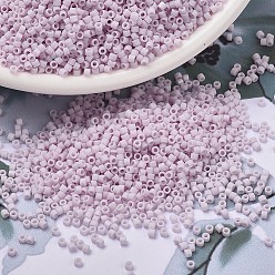 (DB1524) Matte Opaque Pale Rose AB MIYUKI Delica Beads, Cylinder, Japanese Seed Beads, 11/0, (DB1524) Matte Opaque Pale Rose AB, 1.3x1.6mm, Hole: 0.8mm, about 100000pcs/500g