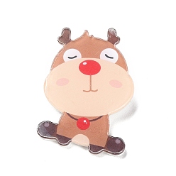 Олень Акриловые значки на рождественскую тему, железная брошь, олень, 40.5x29.5x2 мм