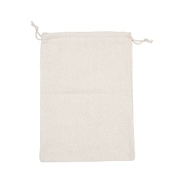 Желтая Старая Ткань  Прямоугольные холщовые упаковочные пакеты, пустые сумки с завязками, старое кружево, 24x17.4x0.3 см