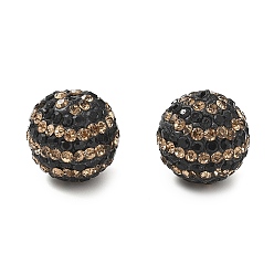 Реактивный Самолет Полосатый узор полимерная глина стразы бусины, круглые, дискотечный шар бисер, струя, 16x15.5 мм, отверстие : 1.5 мм