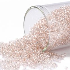 (106) Transparent Luster Rosaline Toho 15/0 runde Perlen, japanische Rocailles, (106) transparenter Glanz Rosaline, 1.5 mm, Bohrung: 0.7 mm, über 3000pcs / Flasche, 10 g / Flasche