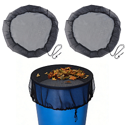 Negro Funda de poliéster para cubo de agua de lluvia para exteriores, rondo, negro, 990x1.5 mm