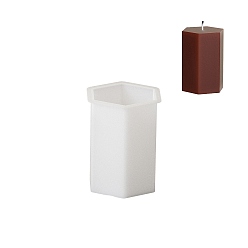 Шестиугольник Силиконовые формы для свечей своими руками, изготовление украшений, для изготовления свечей, белые, шестиугольник, 60x60x72 мм