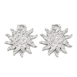 Нержавеющая Сталь Цвет 304 подвески из нержавеющей стали, солнечные чары, цвет нержавеющей стали, 21.5x21.5x1.5 мм, отверстие : 2x2 мм