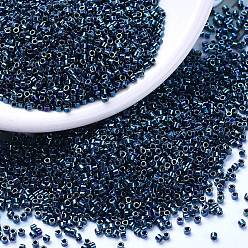 (DB1005) Металлический Королевский Пурпурный Золотой Ирис Бусины miyuki delica, цилиндр, японский бисер, 11/0, (дб 1005) металлик королевский фиолетовый золотой ирис, 1.3x1.6 мм, Отверстие: 0.8 мм, о 2000 шт / бутылка, 10 г / бутылка