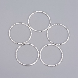 Античное Серебро Соединительные колечки тибетского стиля, без кадмия, без никеля и без свинца, кольцо, античное серебро, Размер : диаметром около 37.5 мм , 33.5 мм внутренним диаметром, толщиной 2 мм , 450 шт / 1000 г