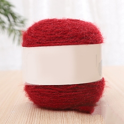 Темно-Красный Полиэфирная пряжа для вязания, для одежды шарфы свитера шали шапки, темно-красный, 200г/моток