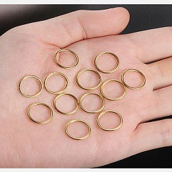Золотой 316l серьги-кольца из хирургической нержавеющей стали для хряща, кольца в носу для мужчин, украшения для пирсинга тела, золотые, 1.6 мм, внутренний диаметр: 10 мм