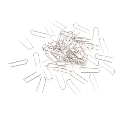 Нержавеющая Сталь Цвет U-образные стальные вилочные штифты для выстегивания, U-образное стальное швейное ремесло, швейные булавки, показать ювелирные булавки, цвет нержавеющей стали, 23x7x4 мм