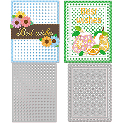 Polka Dot 2 шт 2 стили трафареты для штампов из углеродистой стали, для diy scrapbooking, Фотоальбом, декоративная бумага для тиснения, цвет нержавеющей стали, полька точка рисунок, 144~145x109~110x0.8 мм, о 1ПК/стиль
