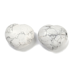 Говлит Сердце натуральный хаулит пальмовый камень, тревожность исцеление карманный большой палец камень, 45.5x39.5~40.5x24.5~26.5 мм