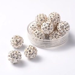 Кристалл Оценка горный хрусталь проложить диско шар бусы, унисекс для изготовления ювелирных изделий, круглые, кристалл, С. 11 (1.7~1.8 мм), 12 мм, отверстие : 1.2 мм