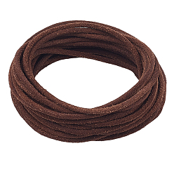 Кокосово-Коричневый 5 шнур из матовой коровьей кожи своими руками, аксессуары для одежды, круглые, кокосового коричневый, 2.5 мм, около 5.47 ярдов (5 м) / комплект