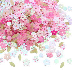 Pink 100г ПВХ-бусины, разнообразные, розовые, 3~5x2~5x0.1 мм