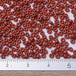 (RR2315) Matte Opaque Terra Cotta MIYUKI Round Rocailles Beads, Japanese Seed Beads, 11/0, (RR2315) Matte Opaque Terra Cotta, 2x1.3mm, Hole: 0.8mm, about 5500pcs/50g